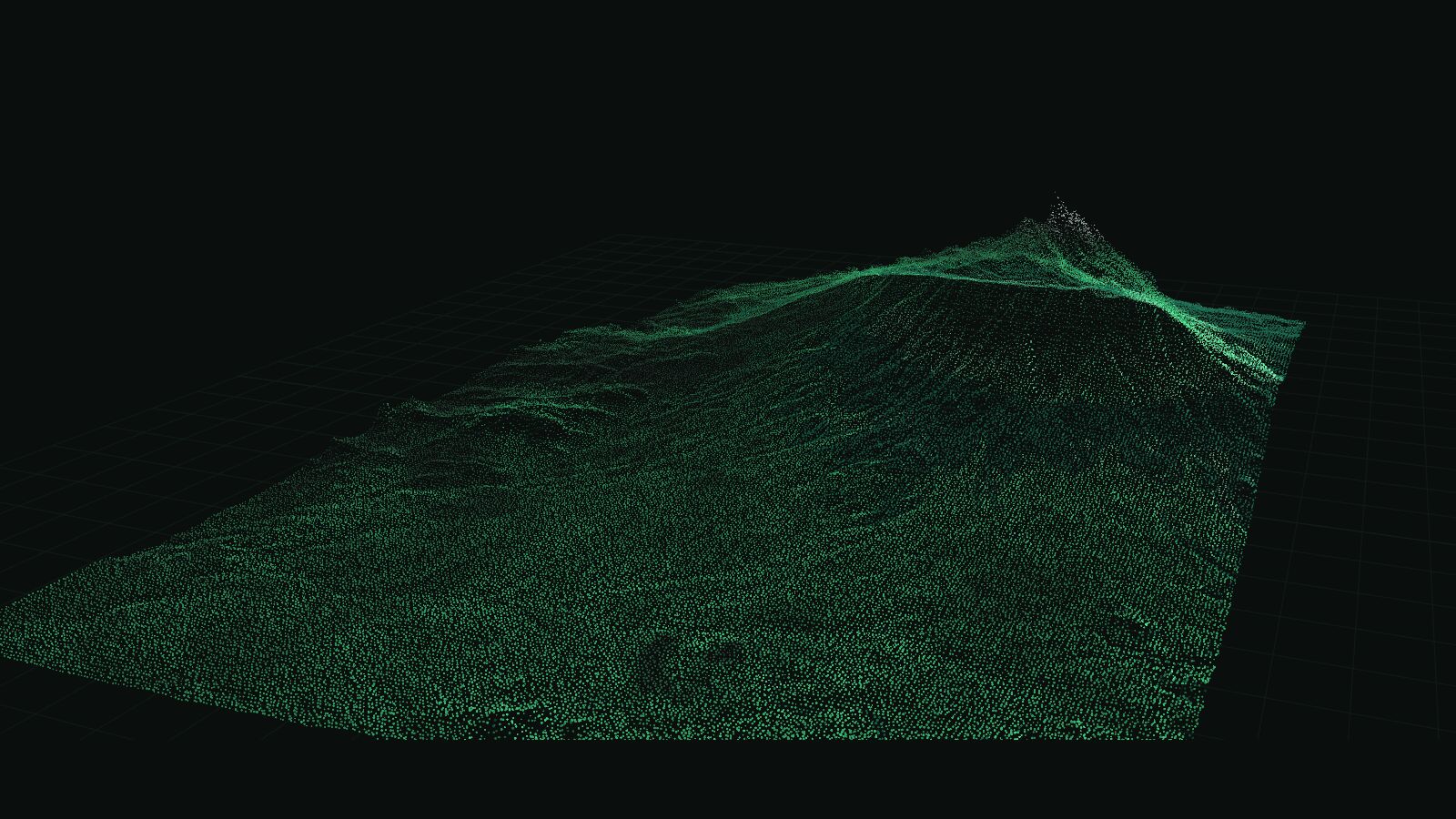 Point-cloud landscape of Mount Kenya
